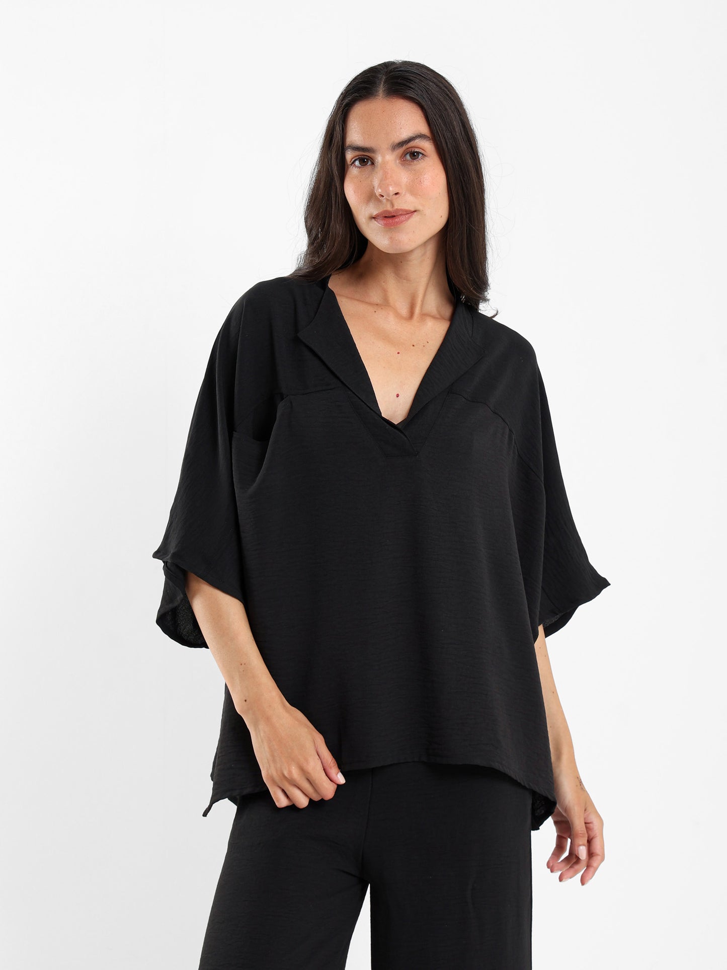 Loose Wrinkled Blouse