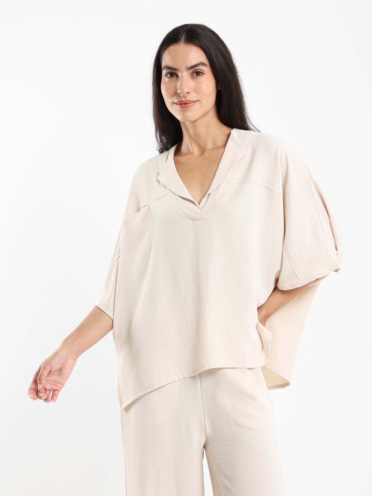 Loose Wrinkled Blouse