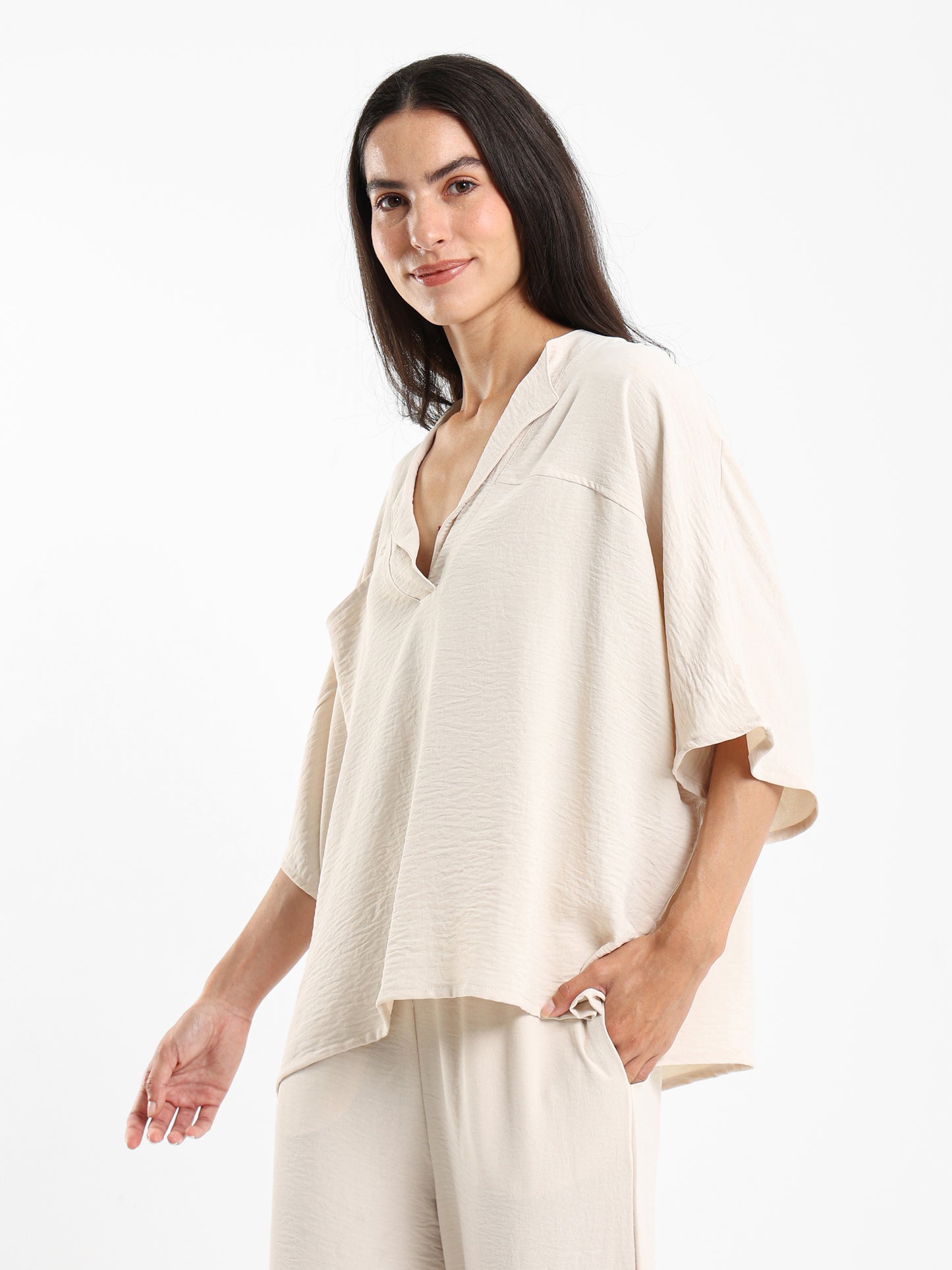 Loose Wrinkled Blouse