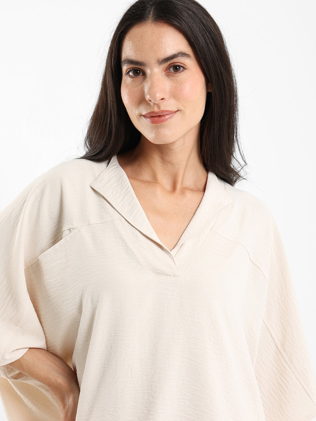 Loose Wrinkled Blouse
