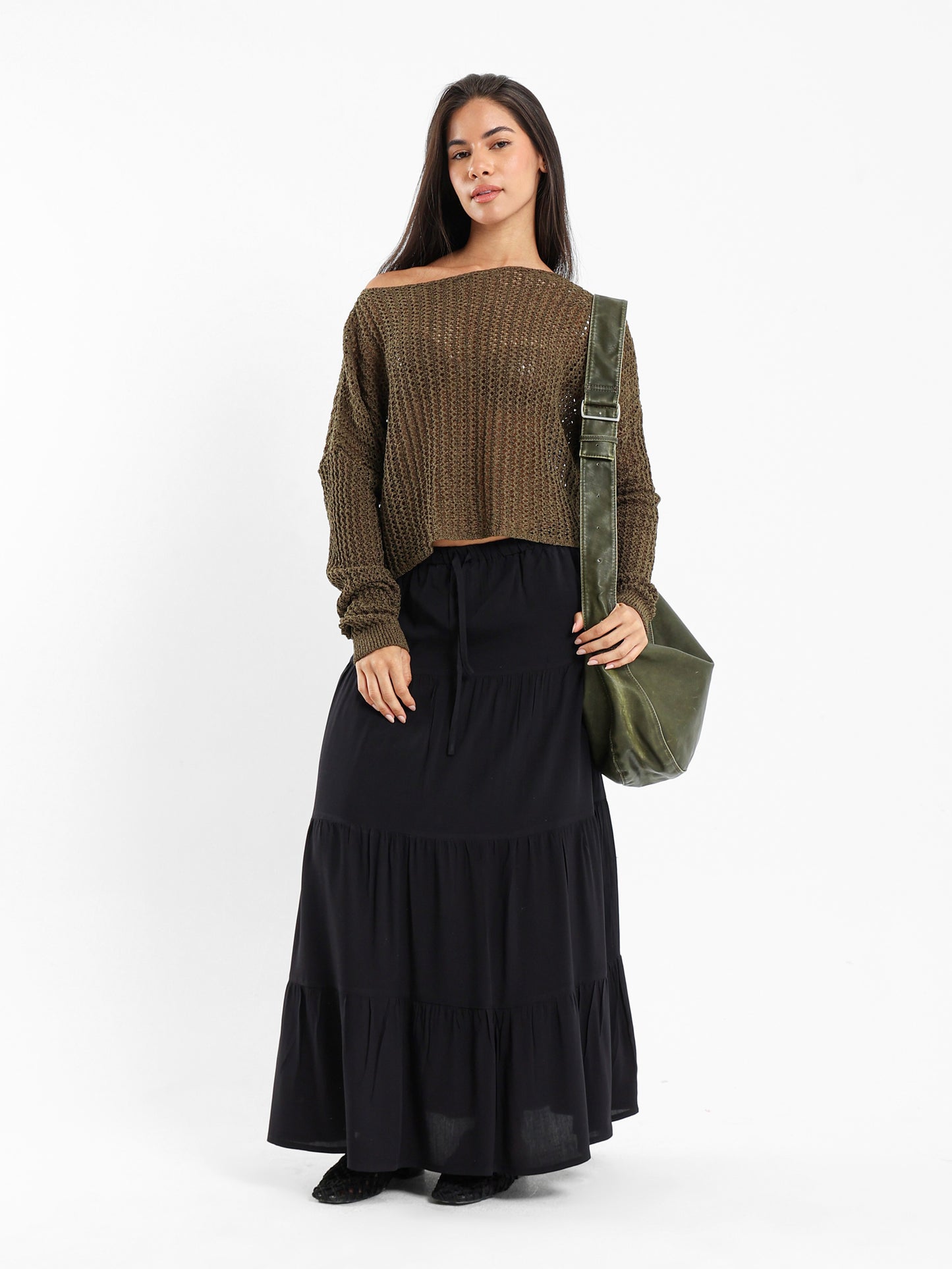 Tricot Loose Fit Knit Top