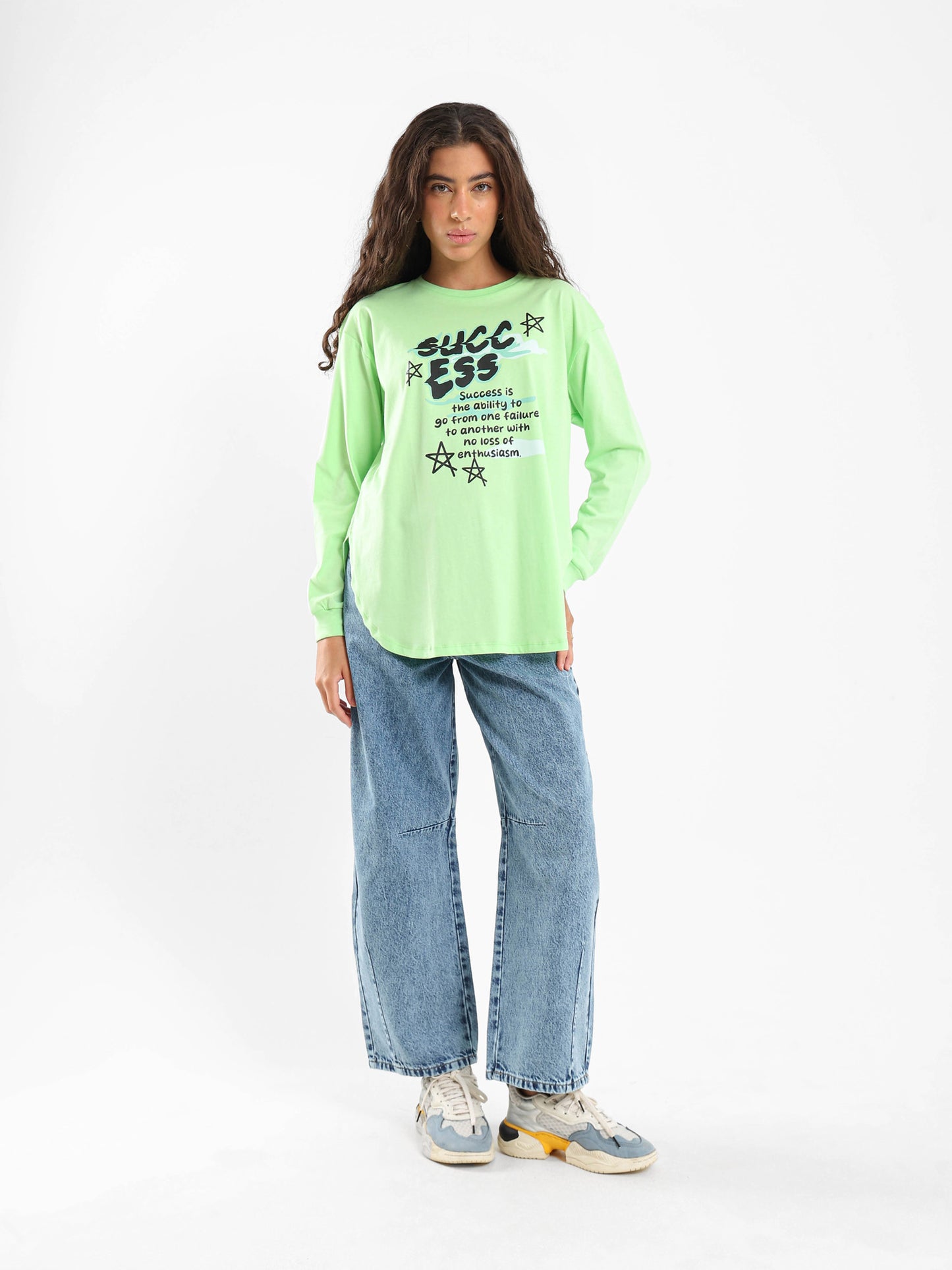 Success Oversized Long Sleeve Tee
