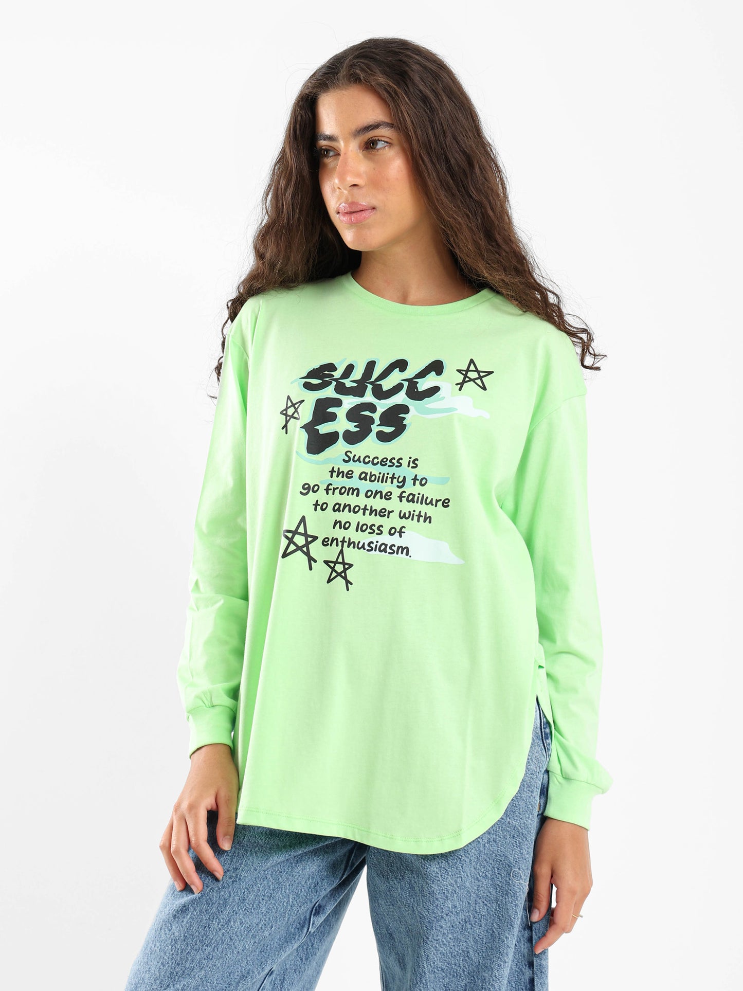 Success Oversized Long Sleeve Tee