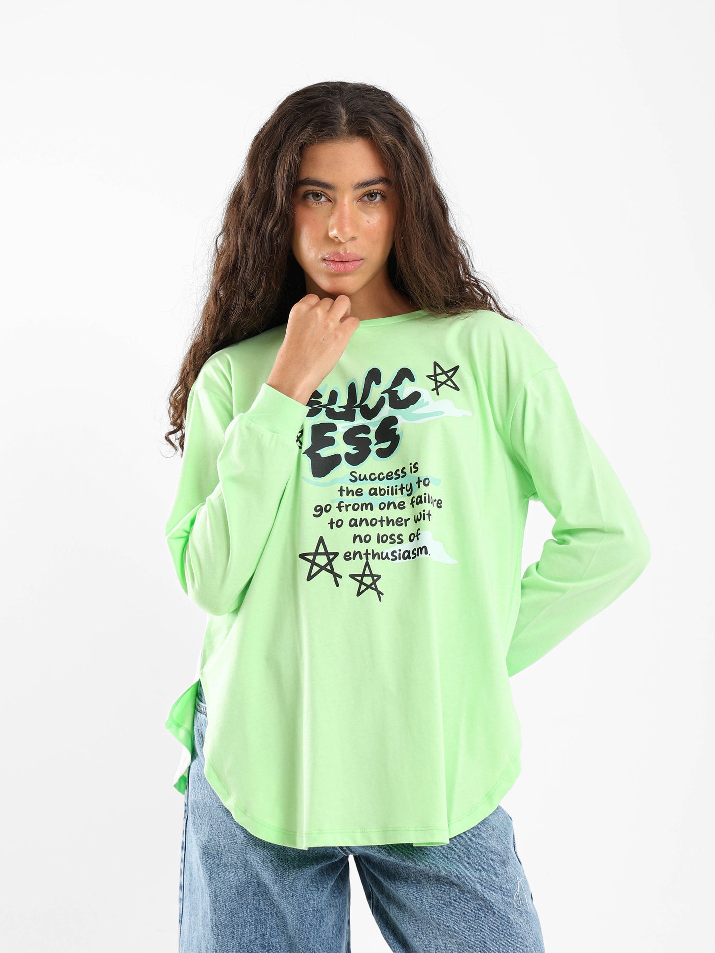 Success Oversized Long Sleeve Tee