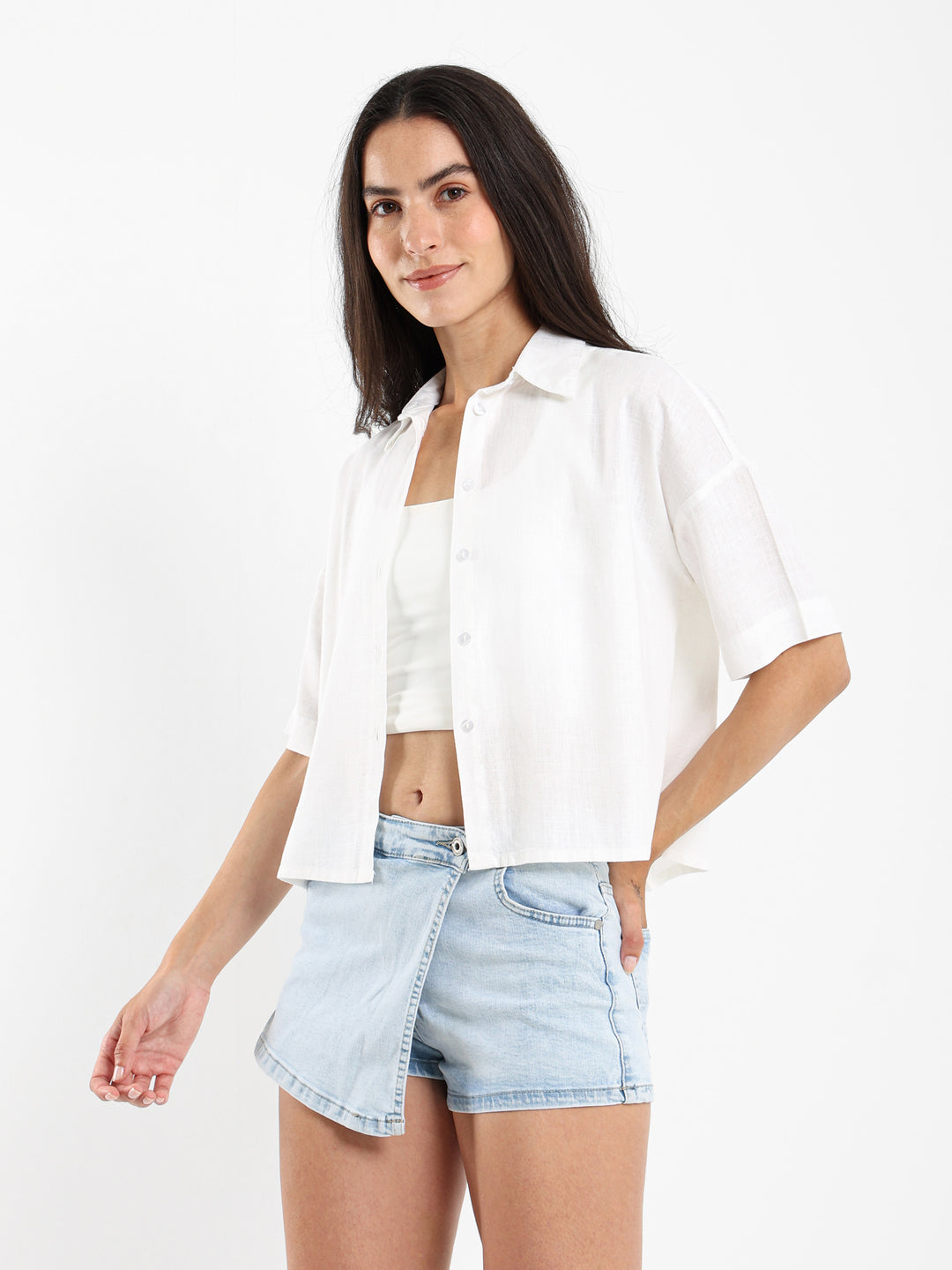 Short-Sleeve Button-Up Shirt