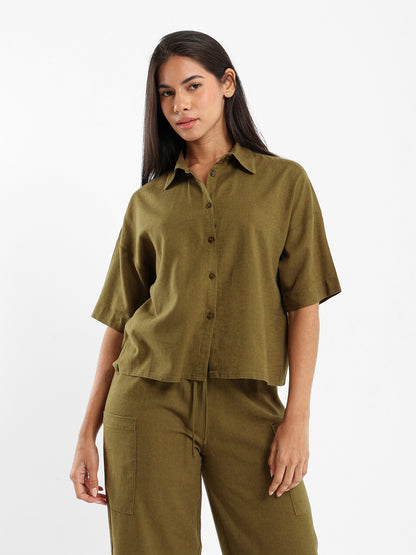 Short-Sleeve Button-Up Shirt