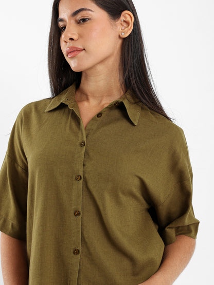 Short-Sleeve Button-Up Shirt
