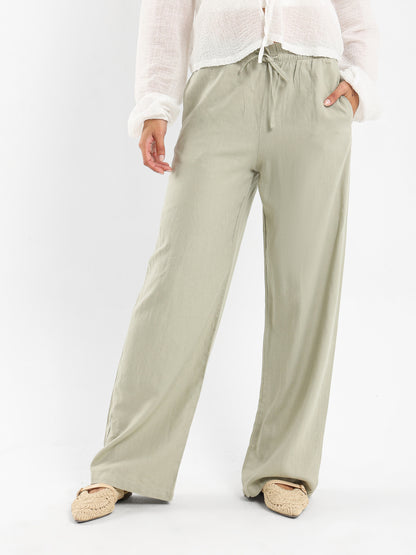 Drawstring Waist Pants