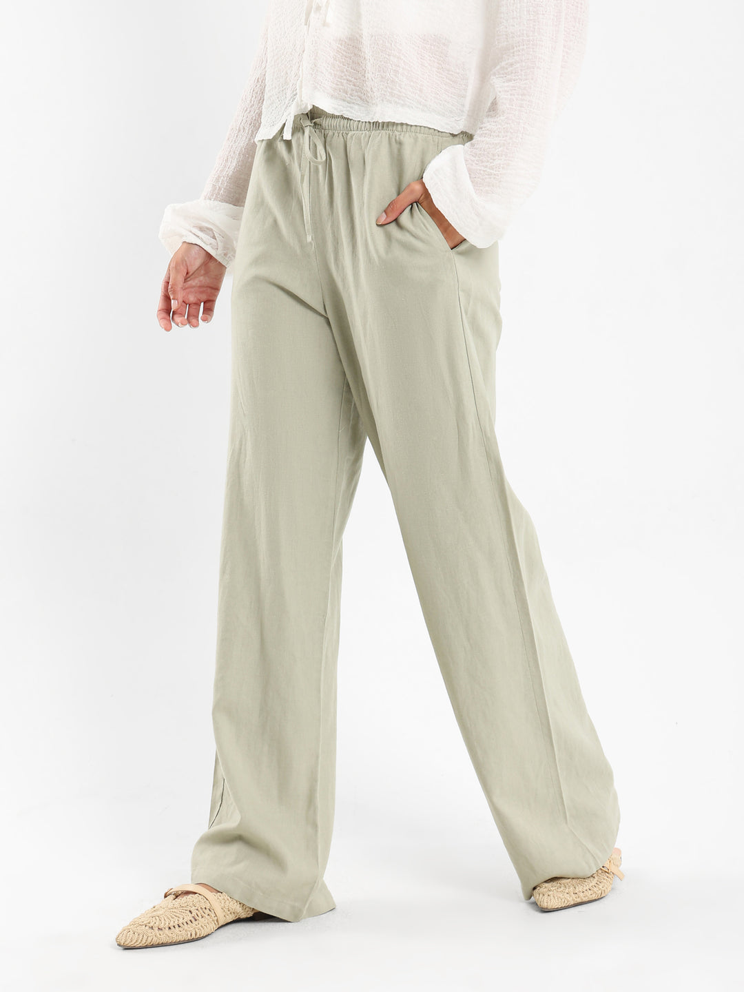Drawstring Waist Pants