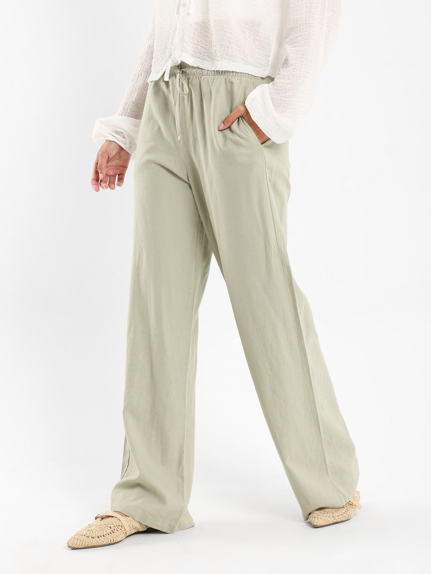Drawstring Waist Pants