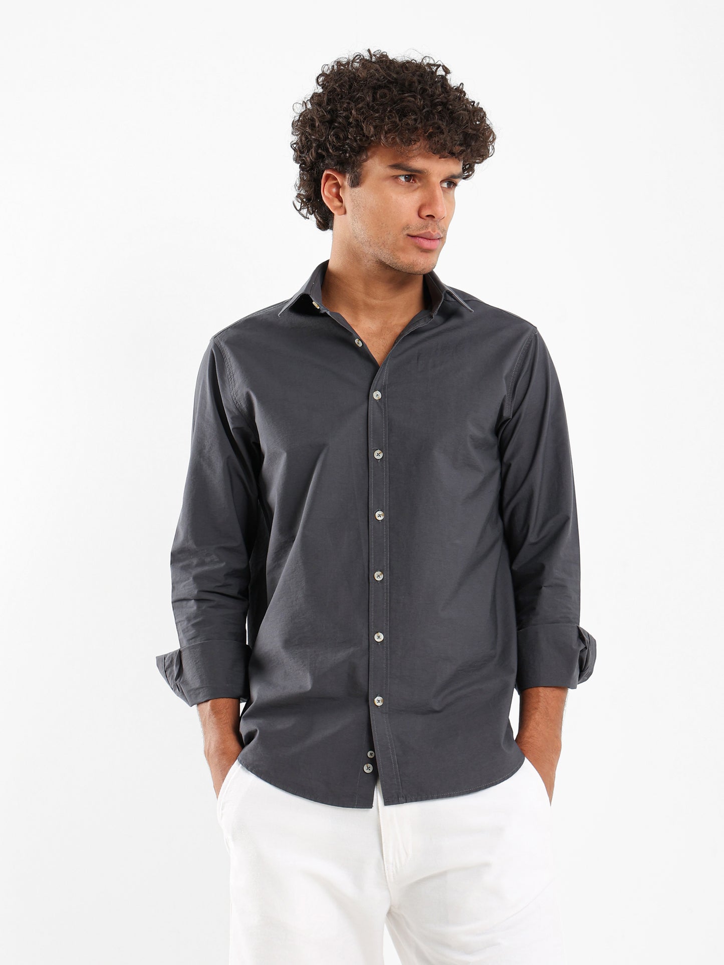 Relaxed Fit Long Sleeve Shirt