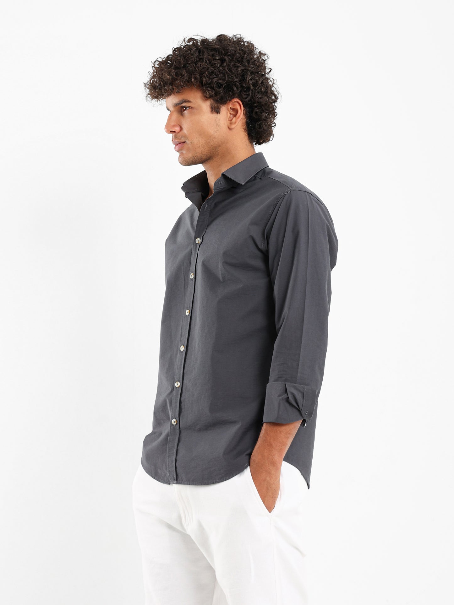 Relaxed Fit Long Sleeve Shirt