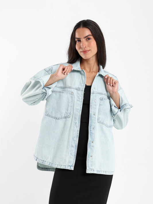 Oversized Denim Shirt