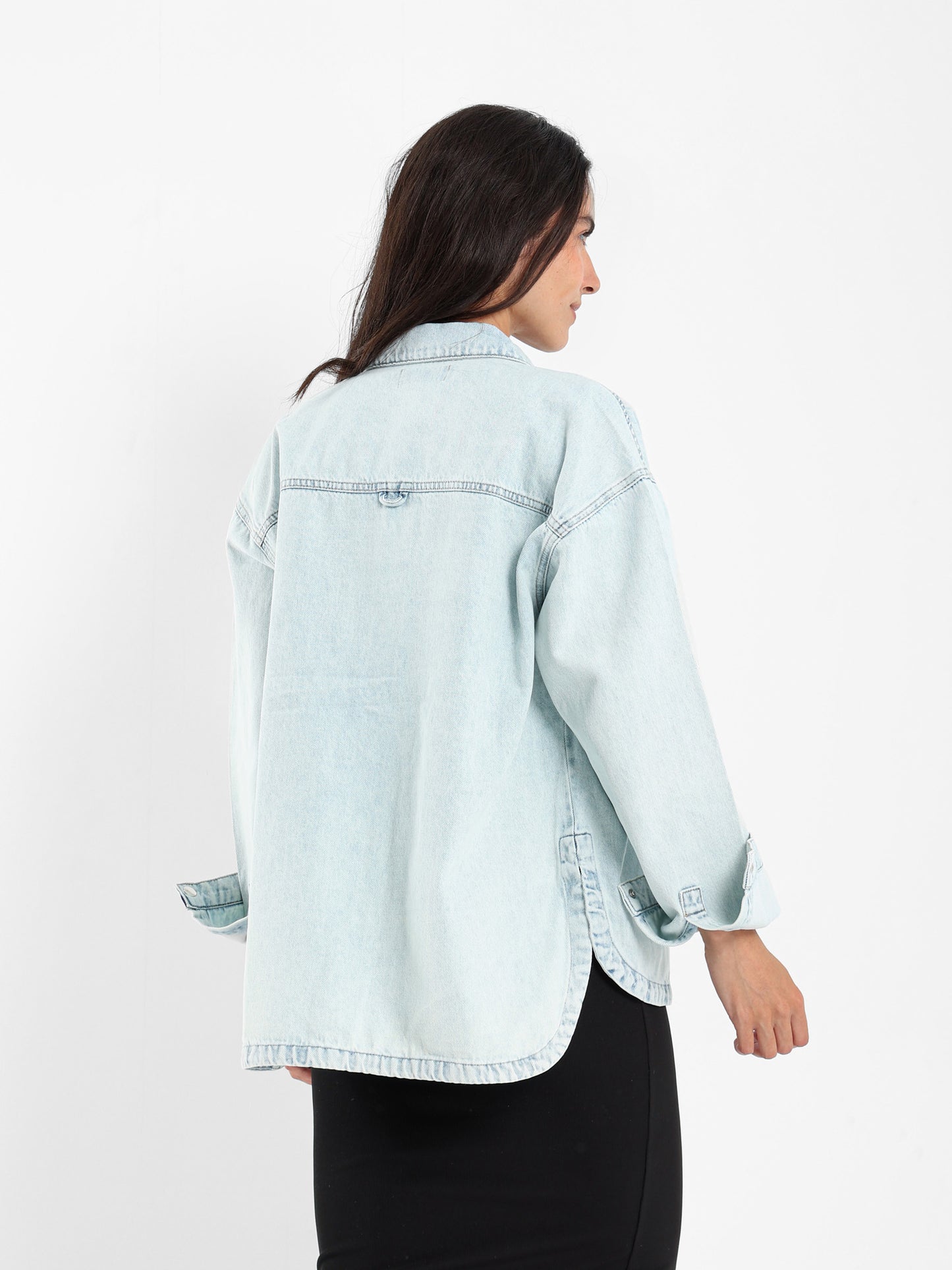 Oversized Denim Shirt