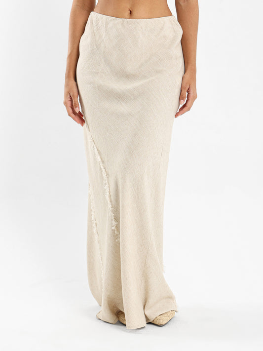 Straight-Cut Maxi Skirt