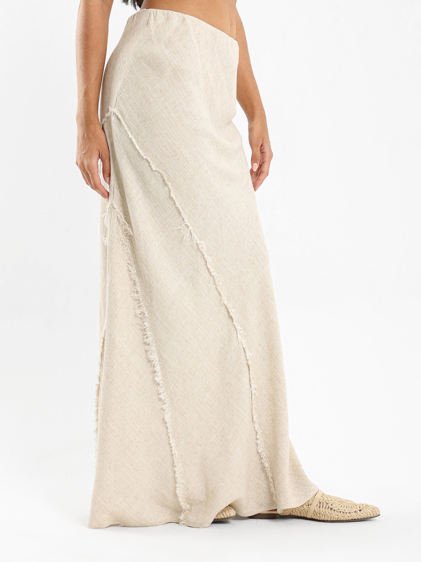 Straight-Cut Maxi Skirt