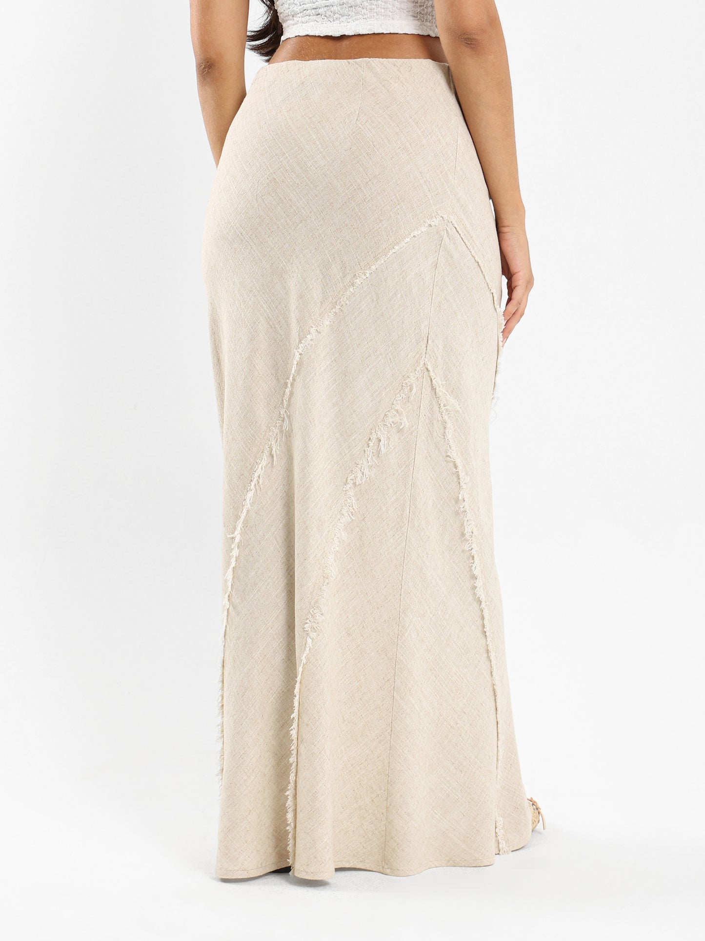 Straight-Cut Maxi Skirt