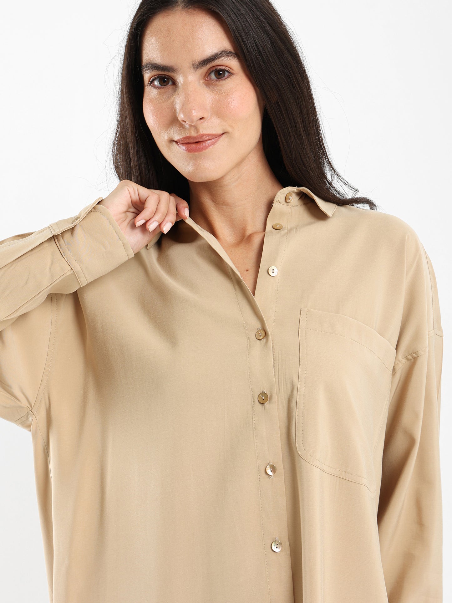 Long Shirt with Side Slit