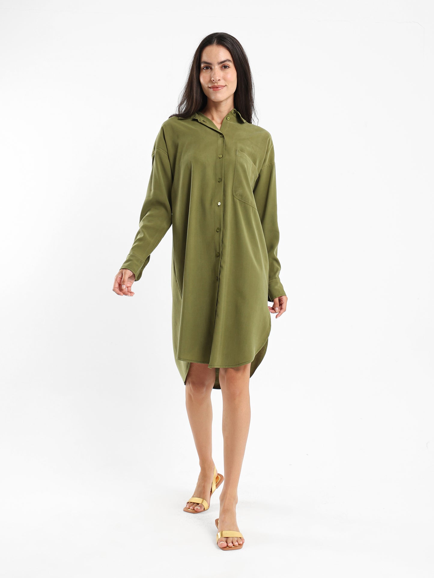 Long Shirt with Side Slit