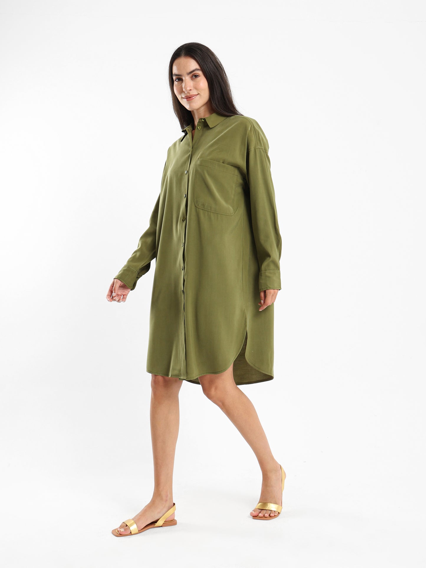 Long Shirt with Side Slit