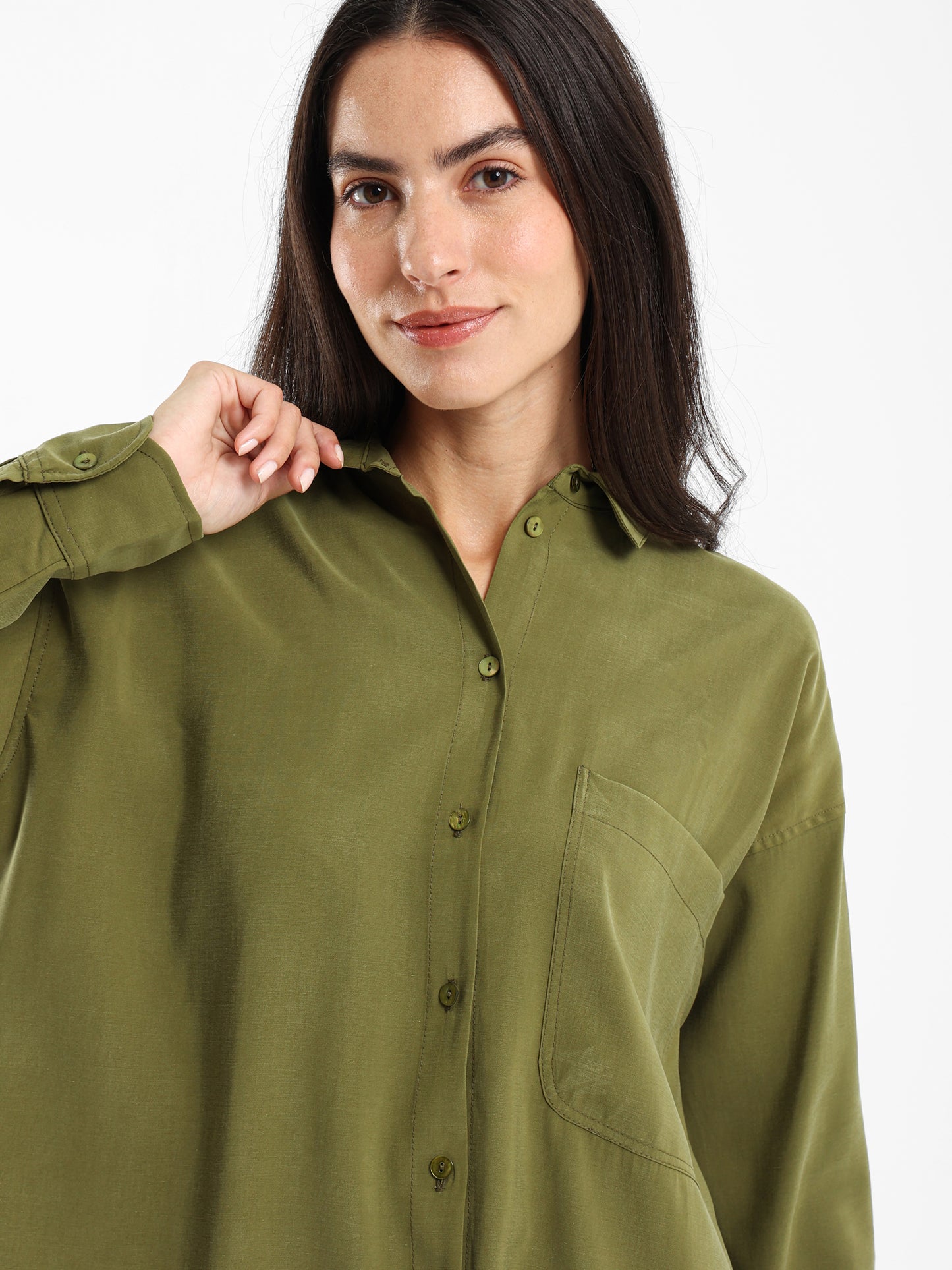 Long Shirt with Side Slit