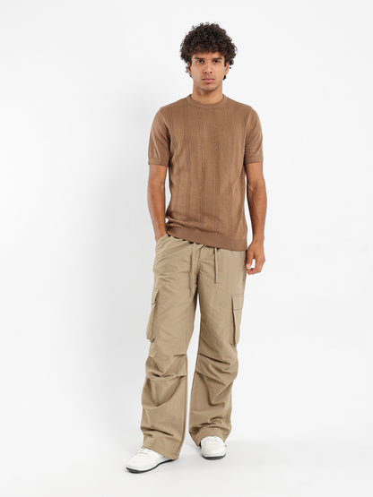 Open Knit Tricot T-Shirt