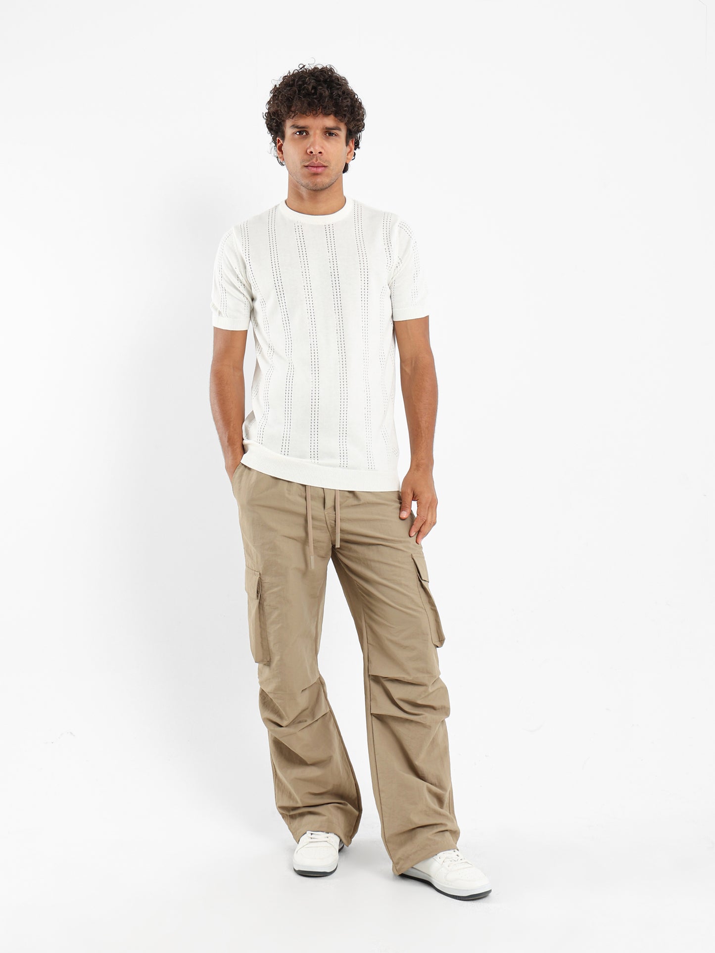Open Knit Tricot T-Shirt