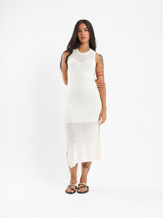 Sleeveless Maxi Dress With Slits