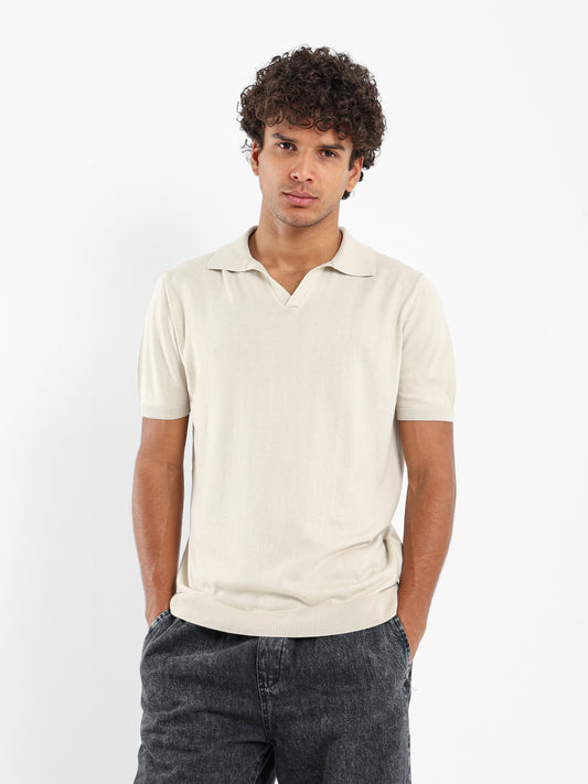 Basic Tricot V-Placket Polo