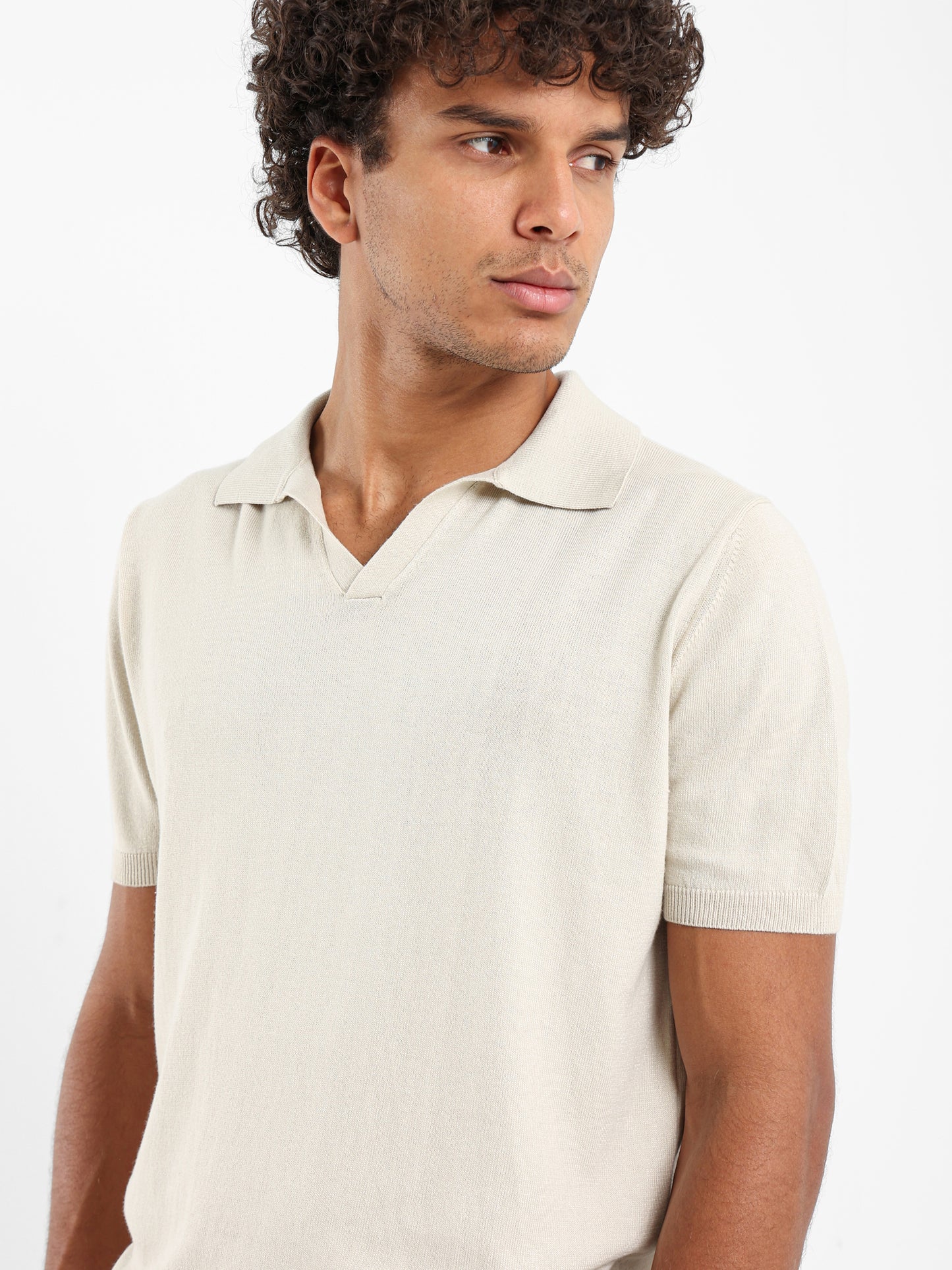 Basic Tricot V-Placket Polo