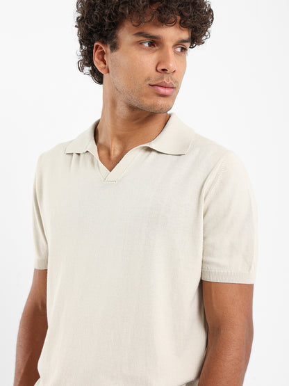 Basic Tricot V-Placket Polo