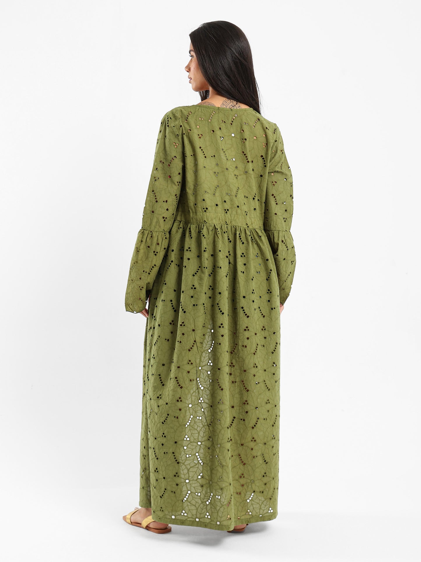 Long Embroidered Sangallo Kimono Jacket