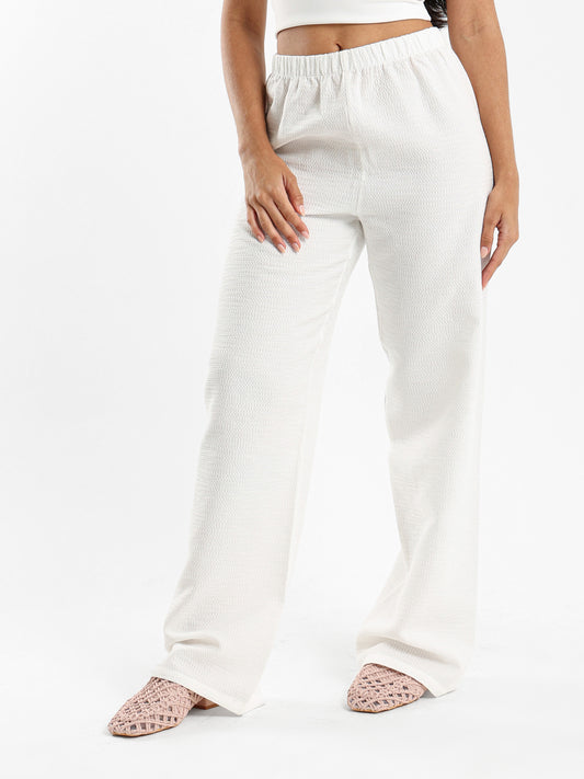 Jacquard Textured Pants