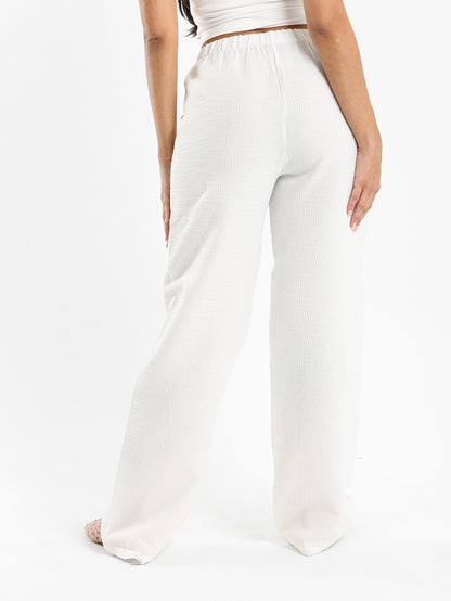 Jacquard Textured Pants