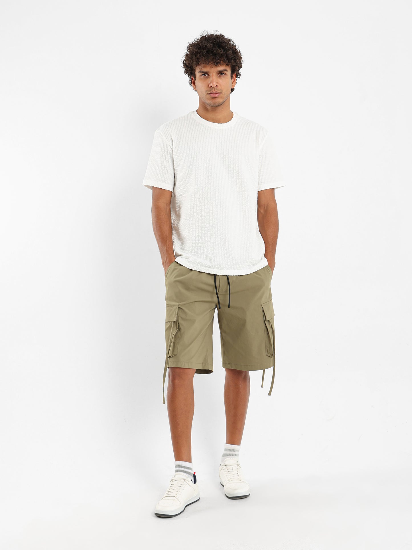 Textured Casual T-Shirt