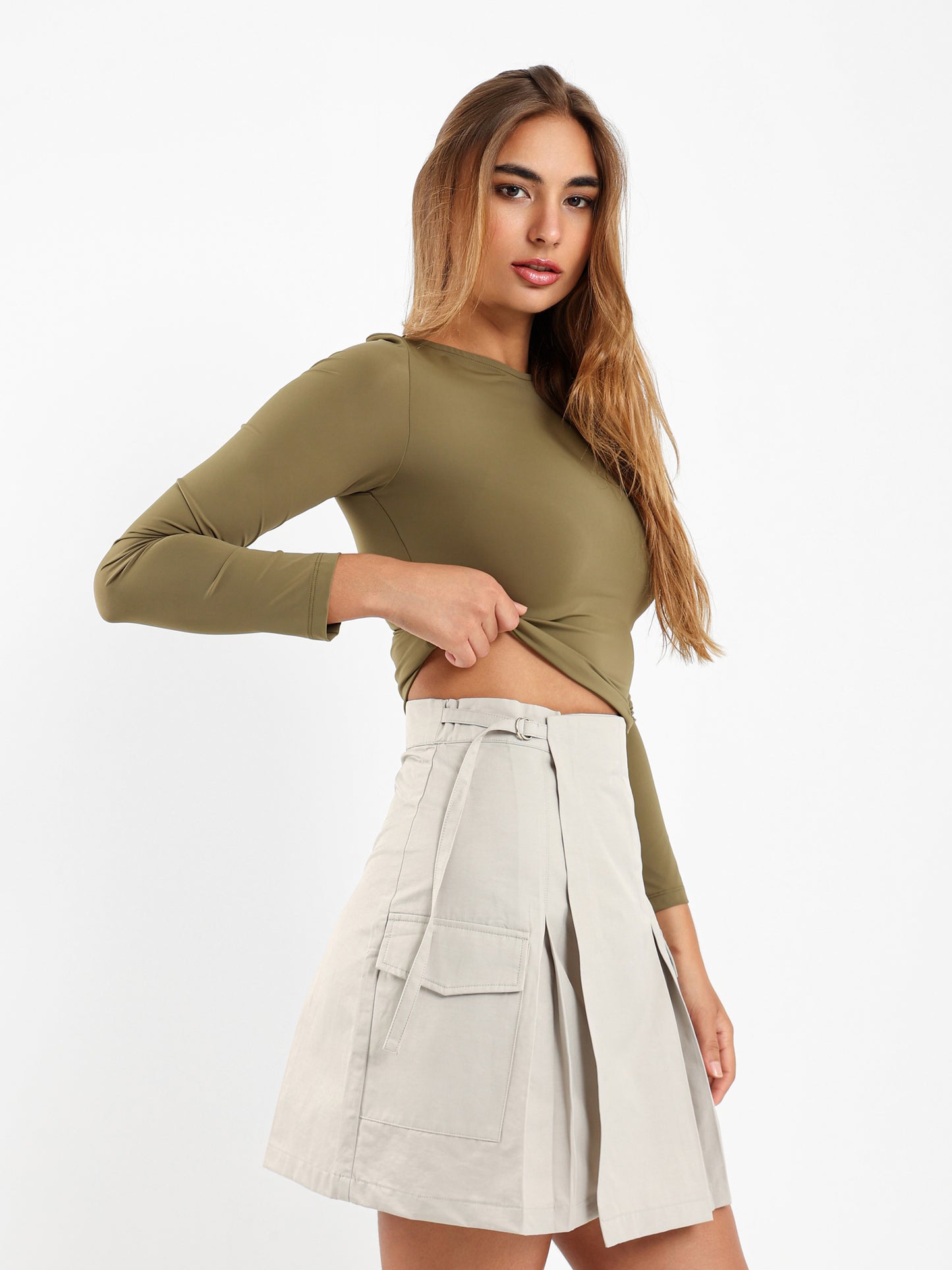 Fitted Basic Long Sleeve Top