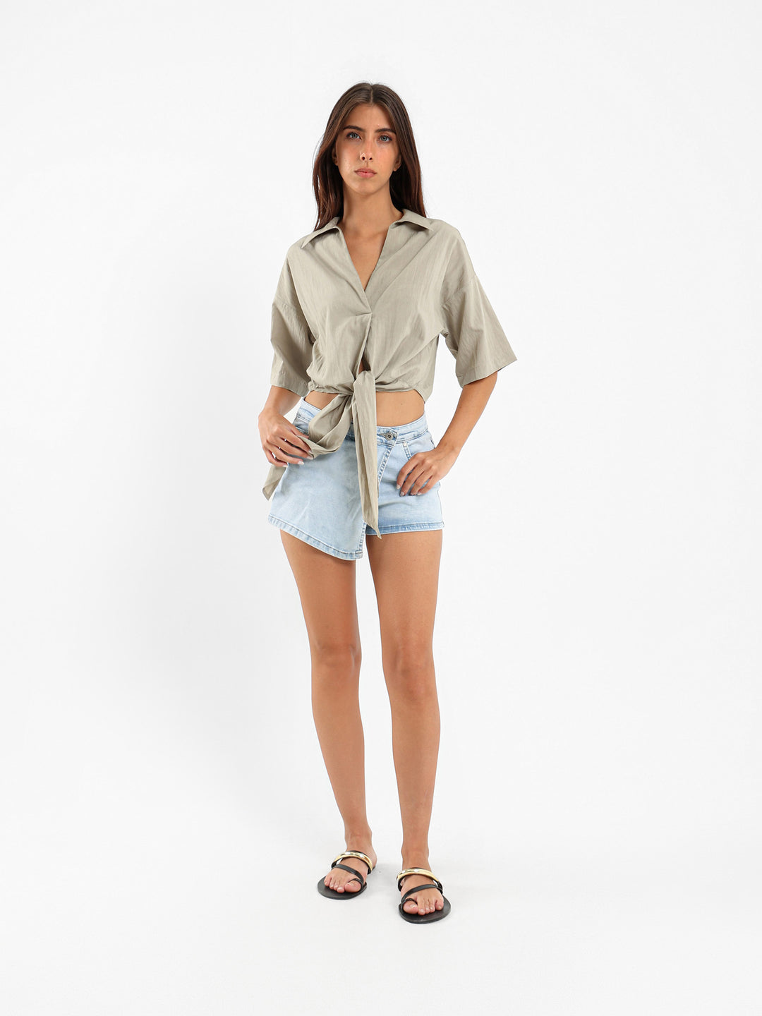 Tie-Front Shirt