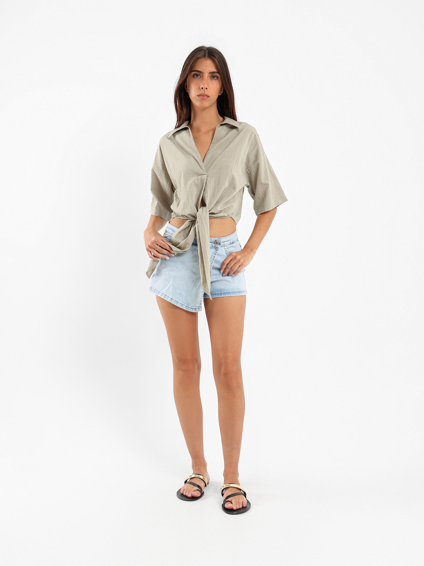Tie-Front Shirt