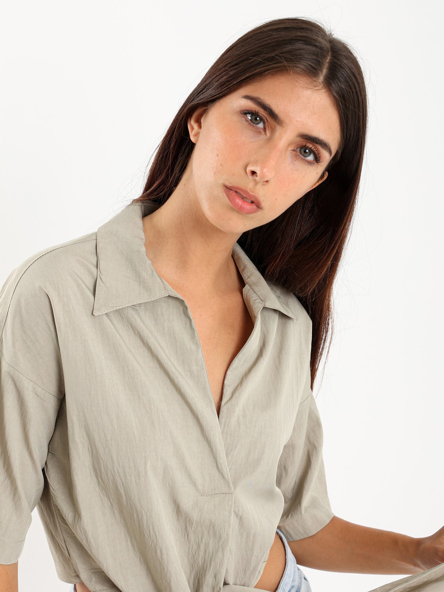 Tie-Front Shirt