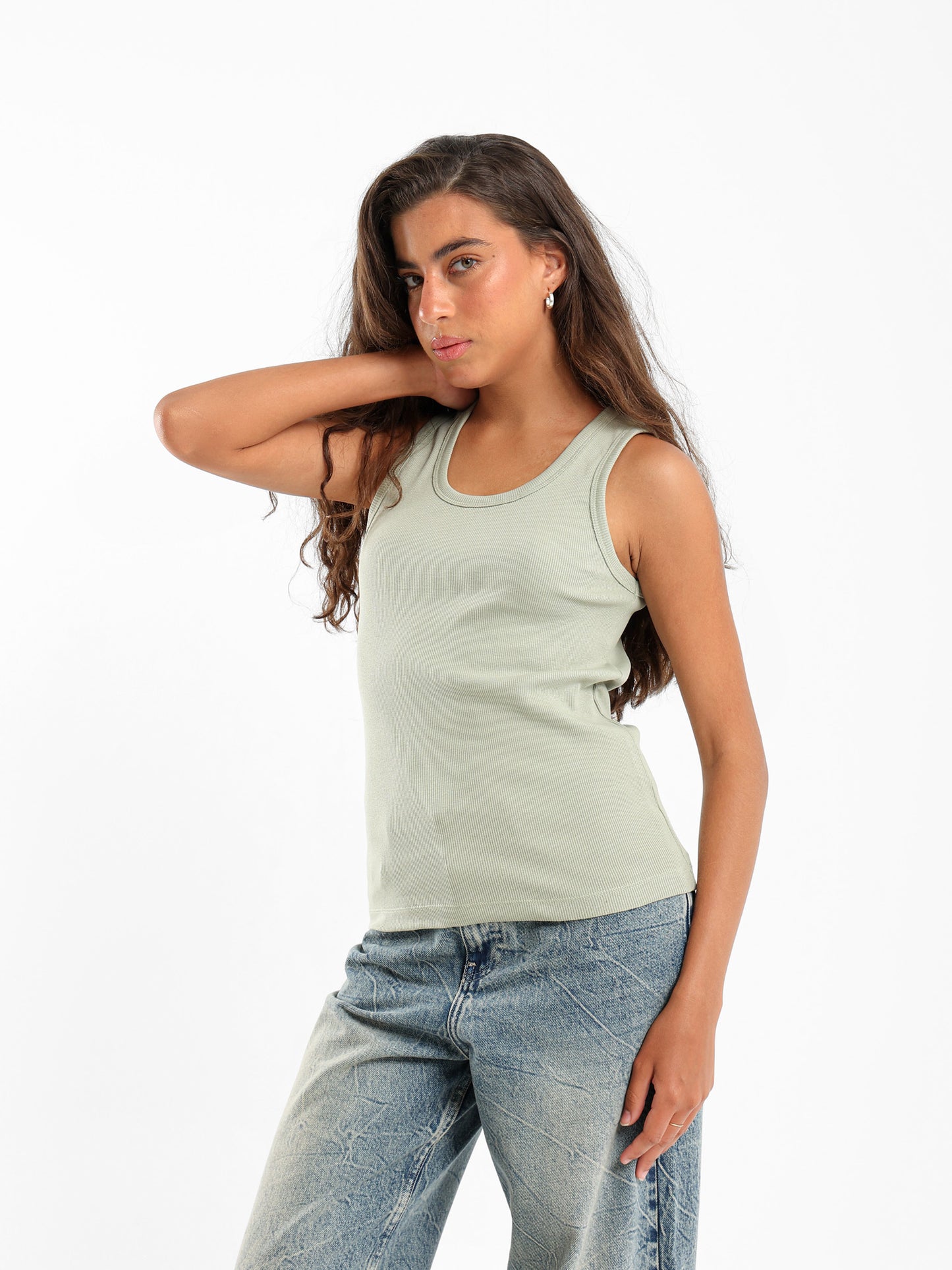 Sleeveless Solid Basic Top
