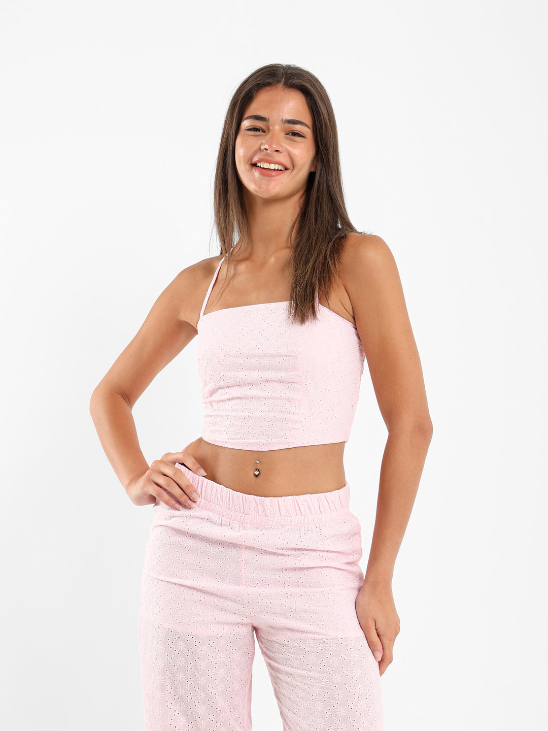 Sangallo Cropped Top