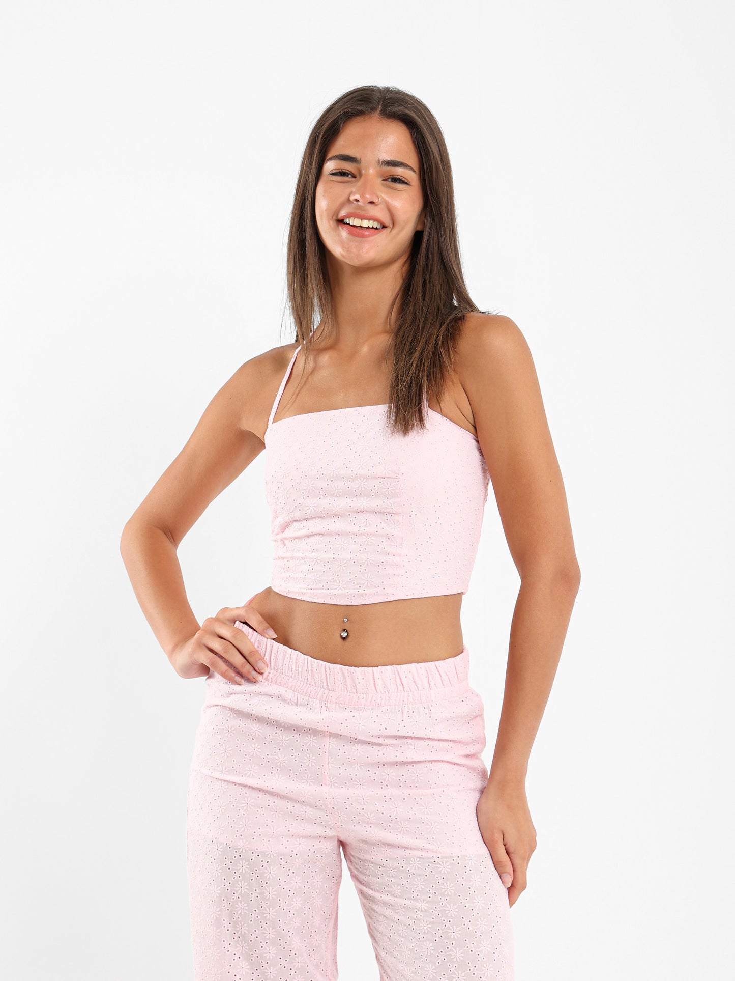 Sangallo Cropped Top
