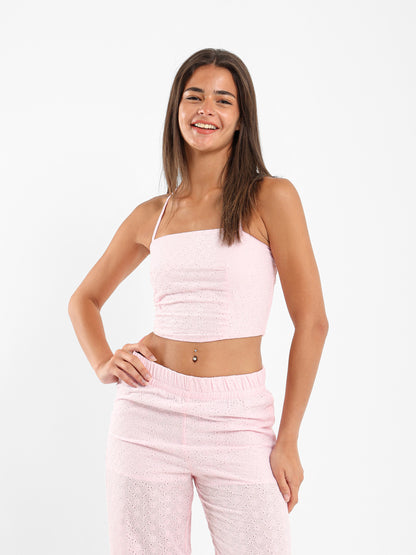 Sangallo Cropped Top