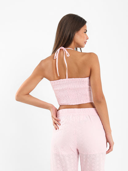 Sangallo Cropped Top