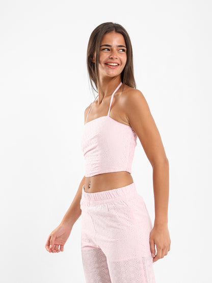 Sangallo Cropped Top