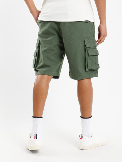 Elasticated Waistband Cargo Shorts