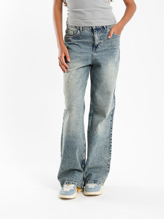 Baggy Washed Denim Jeans