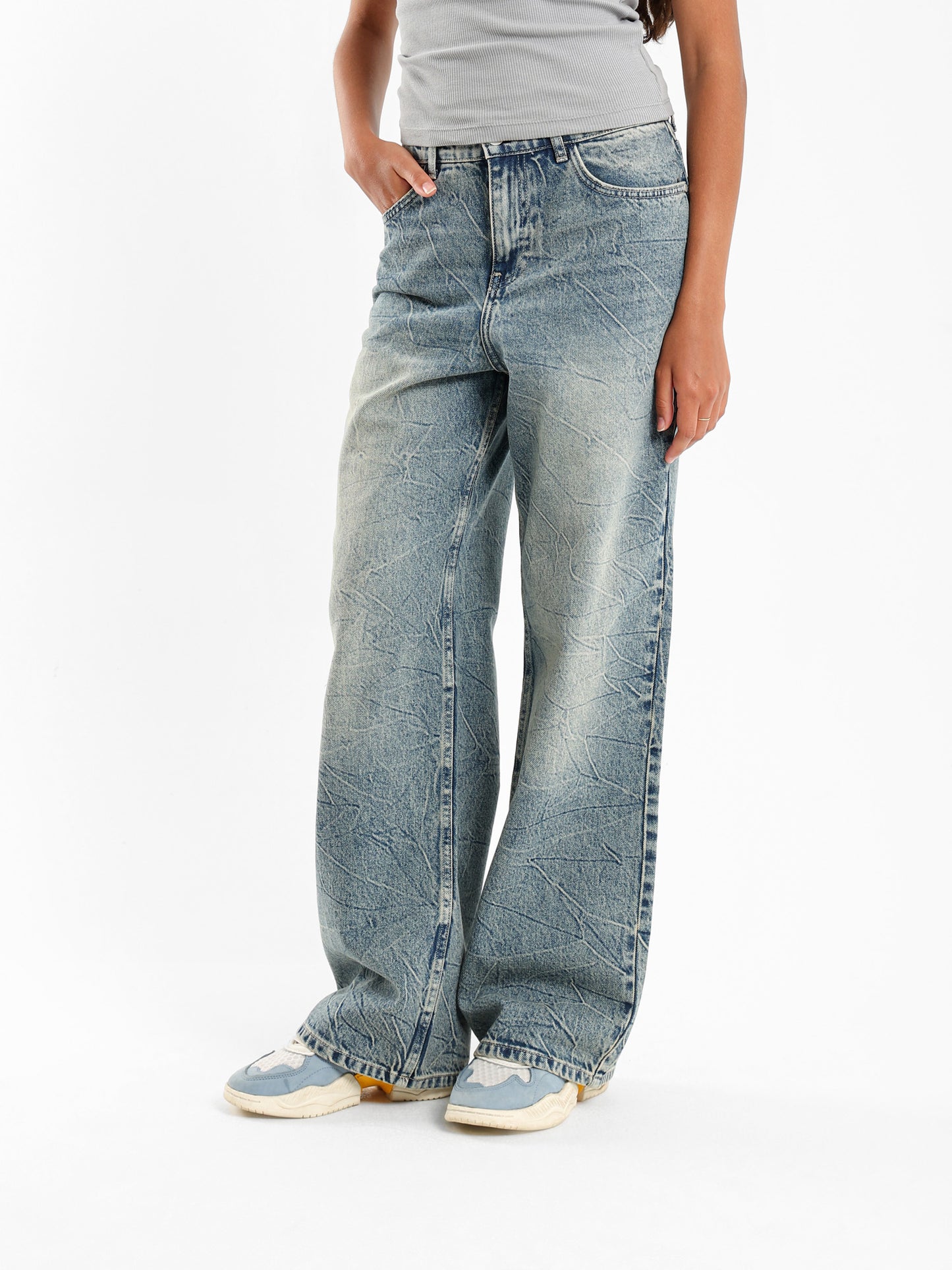 Baggy Washed Denim Jeans