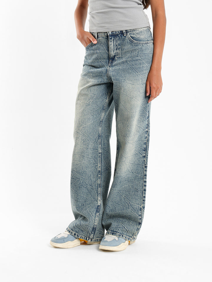 Baggy Washed Denim Jeans