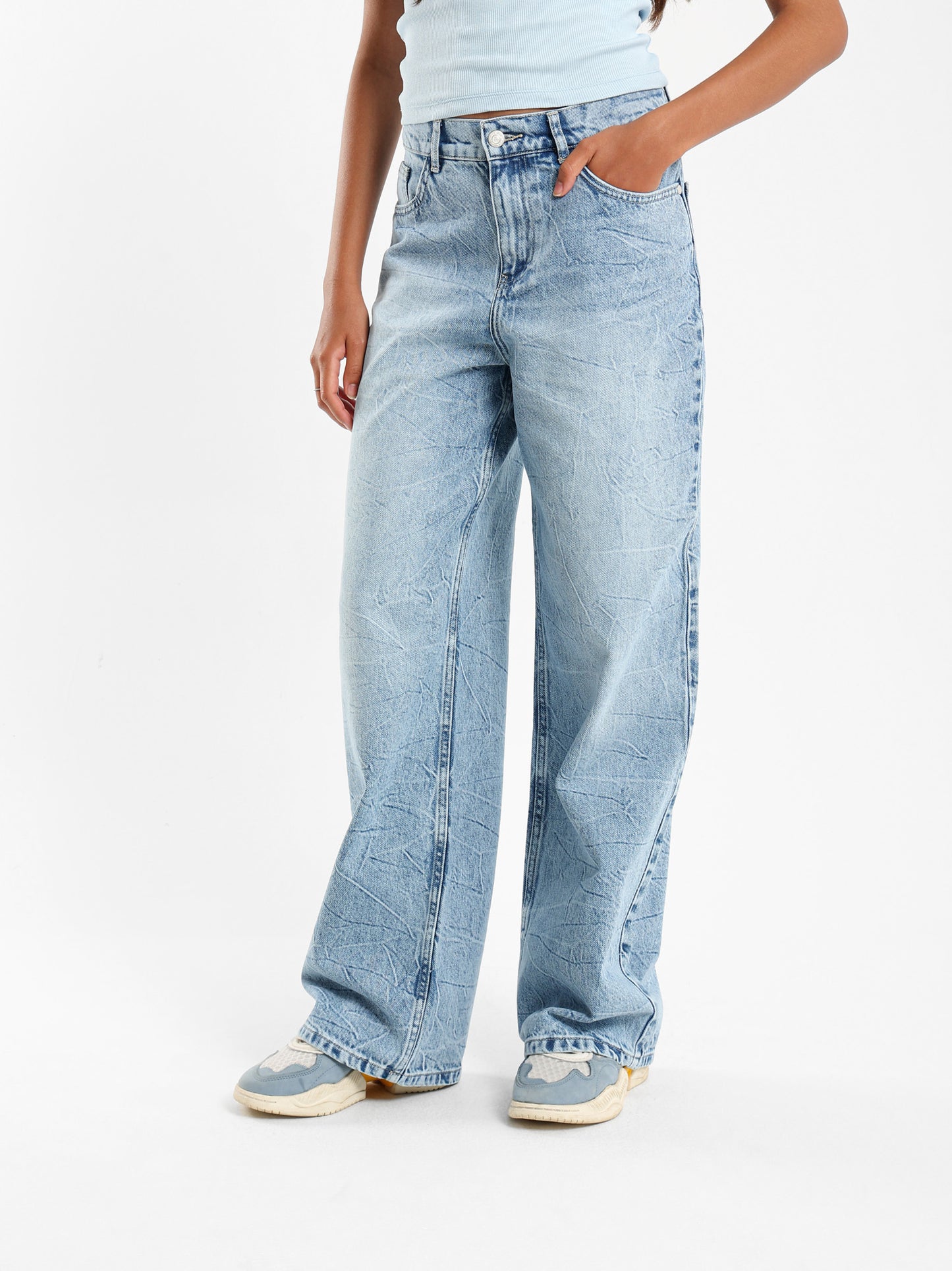 Baggy Washed Denim Jeans